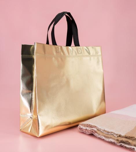 Bolsas de tela laminada oro