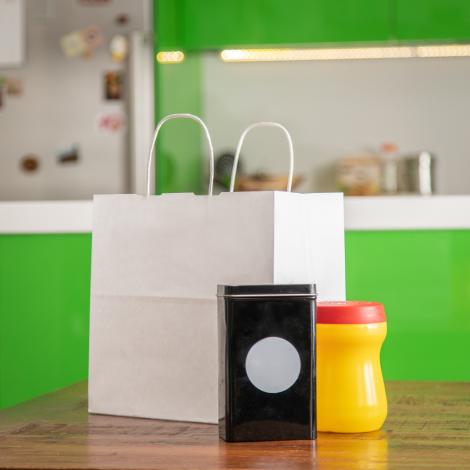 Bolsas de papel kraft take away 27x26x14