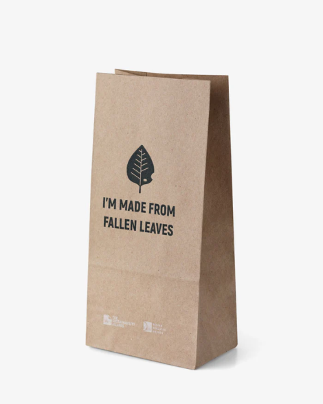Bolsas de papel personalizadas con dibujo y texto