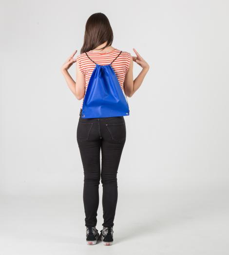 Mochila de cuerdas azul 36x42