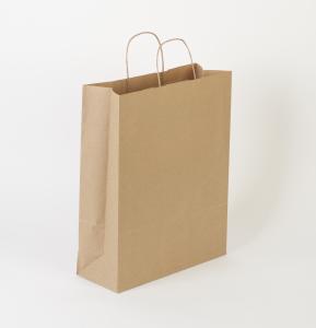 Bolsa papel kraft ala plana 32x21x24 Eco