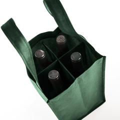 Bolsas para cuatro botellas 18x30x18 Tejido reciclado