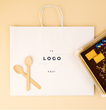 Bolsas  para pastelerías 38x32x29 fabricadas por personas con discapacidad intelectual