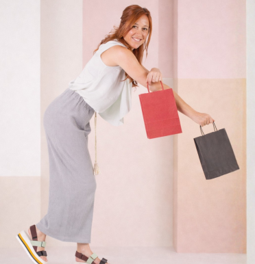 Bolsas de papel ecológico de colores 18x24x8