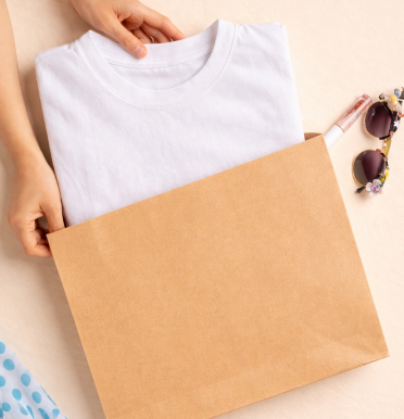 Sobres de papel con fuelle para envíos 34x28x5+5