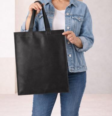 Bolsas de tela negra 38x42