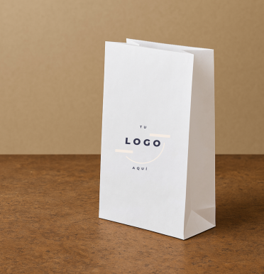 Bolsas de papel blancas sin asas 22x30x12