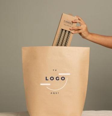 Bolsa de papel sin asas 25x40x14cm | Fabricado con impacto social Bolsa de papel sin asas 25x40x14cm | Fabricado con impacto social