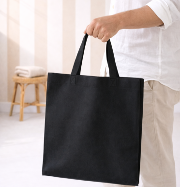 Bolsas negras de tela 40x35x12