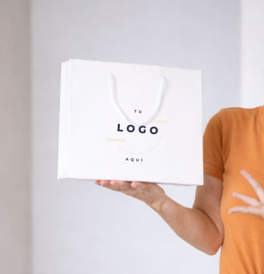 Bolsas de lujo satinadas 30x25x10