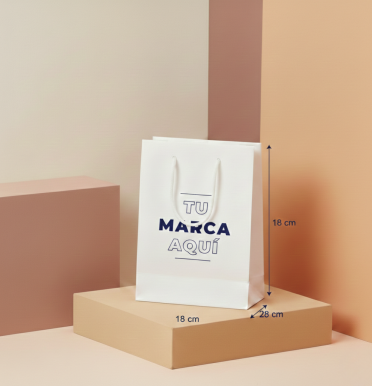 Bolsas de lujo satinadas 18x25x9