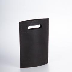 Bolsas de tela negra 17x22x6,5 Tejido reciclado. Made In Spain