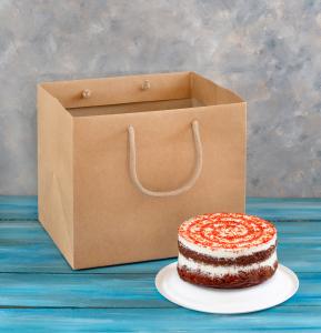 Bolsas kraft para pastelerías 32x25x25
