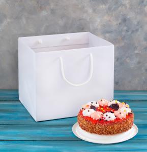 Bolsas de papel para pastelerías 32x25x25