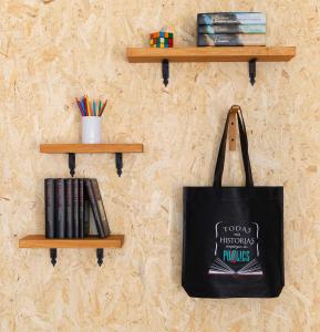 Bolsas negras de tela 42x40x10