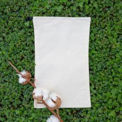 Sacos de algodón orgánico con cierre por un lado 150 g 20x33. Fabricados por mujeres en riesgo de exclusión social