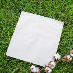 Sacos de algodón orgánico con cierre por dos lados 150 g 36x40. Fabricados por mujeres en riesgo de exclusión social