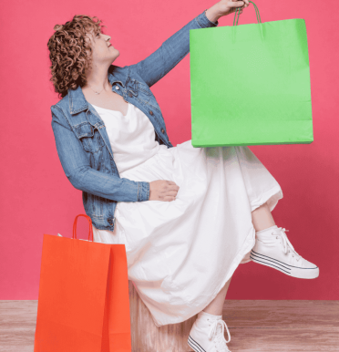 Bolsas de papel de colores 100 g 44x46x15