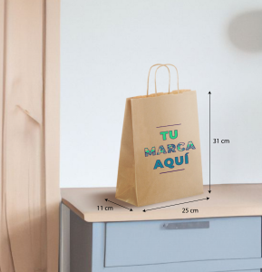 Bolsas papel kraft baratas 25x31x11