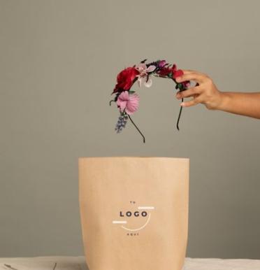 Bolsa de papel sin asas 18x28x8 cm | Fabricado con impacto social Bolsa de papel sin asas 18x28x8 cm | Fabricado con impacto social