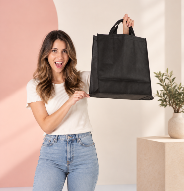 Bolsas de tela plegables 35x40x20