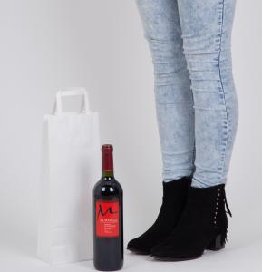 Bolsas de papel para una botella 14x35x9
