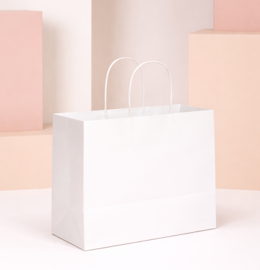 Bolsas de papel blanco take away 27x26x14