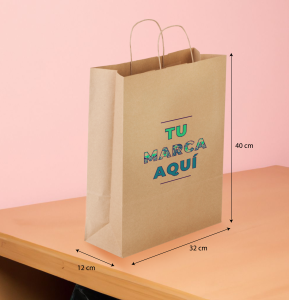 Bolsas papel kraft baratas 32x40x12