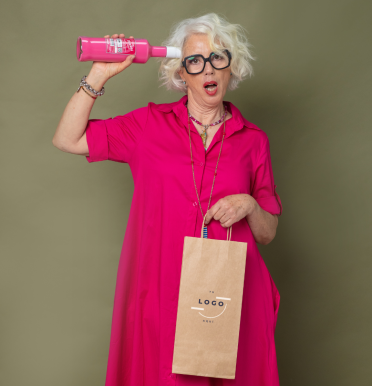 Bolsas de papel ecológico para botellas 18x39x8